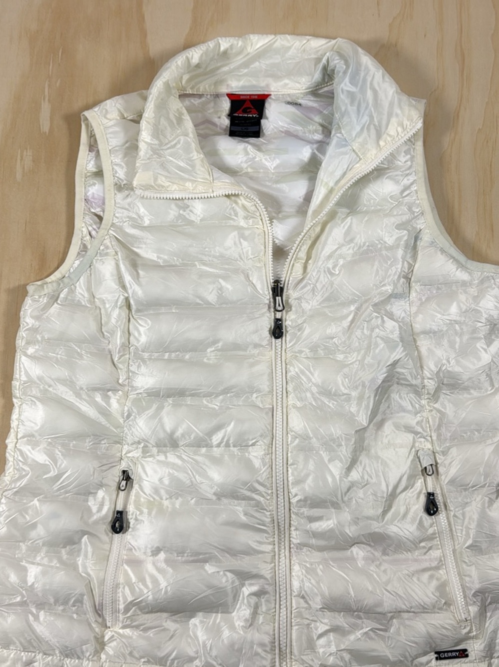 Gerry Weber Shimmery White Quilted Packable Vest